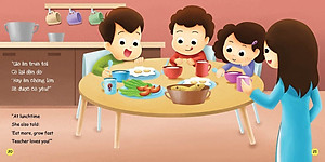 Sách Bộ Kỹ Năng Trong Sinh Hoạt II -Con Thích Đi Học Lắm - I Love Going To School (Song Ngữ Việt - Anh)