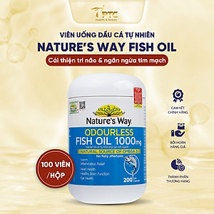 Nature's Way Fish Oil 1000mg - Viên uống bổ sung Omega 3 cho cơ thể