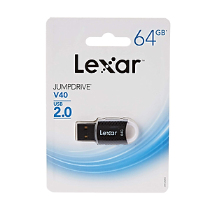 USB Lexar JumpDrive V40 Flash 2.0 64GB - Hàng Chính Hãng