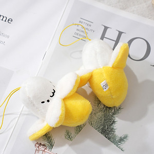 Móc khóa gấu bông hình quả chuối dễ thương