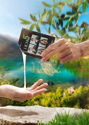 Combo 2 Dầu gội nhuộm tóc Lich5 - Lên màu tự nhiên - Sử dụng đơn giản, tiện lợi, mùi dễ chịu - Tặng bộ kit tự nhuộm tại nhà