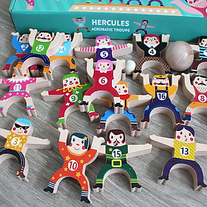 Đồ chơi trẻ em bằng gỗ Bộ Lắp Ráp Thăng Bằng Giúp Bé Khả Năng Tập Trung, Khéo léo