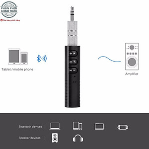 Bộ Chuyển Đổi Không Dây Bluetooth VSP-B09 Thiết Bị Chuyển Đổi Âm Thanh Có Dây Thành Không Dây Bluetooth Music V4.1 (Đen) - KHÔNG BAO GỒM TAI NGHE - Hàng Nhập Khẩu