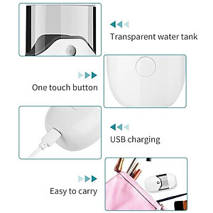 Máy Xông Làm Đẹp Da Mặt Máy xông hơi mặt Máy Xông Tinh Dầu Mặt Mũi Họng Mini Hàng Chính Hãng - Xông Hơi Thảo Dược Tại Nhà - An Toàn Hiệu Quả  (BẬT: BẤM NÚT 2 LẦN)