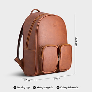 Balo Lata ( Thời trang nam đựng laptop cỡ trung - Balo da BAL48 )