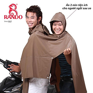 ÁO MƯA CỔ RÙA 2 NÓN CAO CẤP KIẾNG - RANDO