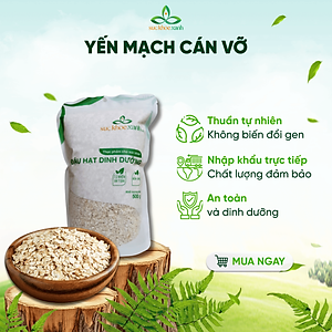 Yến mạch nguyên hạt Cán mỏng Sức Khỏe Xanh, hàng chính hãng nhập khẩu từ Úc/Chile, Túi 400g
