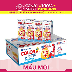 Thùng sữa nước Nutricare ColosCare giúp trẻ tăng cường hệ miễn dịch (180ml)