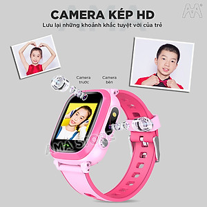 Đồng hồ Thông minh Đinh vị WIfi Camera Kép Pin Trâu dành cho Trẻ em Tiểu học AMA Watch Y96S - Hàng nhập khẩu