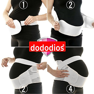 Bộ Đai Đỡ Bụng Bầu Cho Mẹ Bầu Cao Cấp - Chọn Cỡ - Sử Dụng Làm Đai Nịt Bụng Bầu Sau Sinh Size L (Bụng 80-115cm) từ 45 - 60kg; XL (Bụng 87-126cm) từ 55-70kg; 2XL (Bụng 95 – 135cm) từ 70-90kg Chính Hãng Dododios