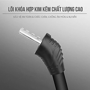 Khoá đa năng xe đạp xe máy 4 số chống trộm Khóa Số Xe Đạp 4 Số Mật Mã Vỏ PVC Bọc Lõi Thép (dạng tròn cứng) (mật khẩu mặc định 0000) 
