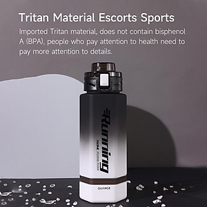 Bình Nước Thể Thao Quange 760ml Chất Liệu Tritan Một Nút Có Nắp Lật Dễ Mang Theo Cho Nam Và Nữ Hàng nhập khẩu