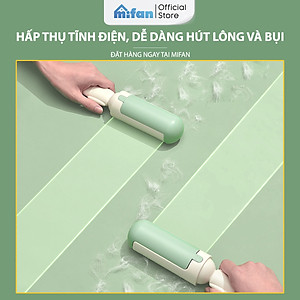 Căy lăn bụi lông chó mèo tĩnh điện đa năng Mifan - Bàn chải lưỡi silicon hai chiều hút sạch hiệu quả - Vệ sinh vải quần áo, chăn ga, nệm, sofa