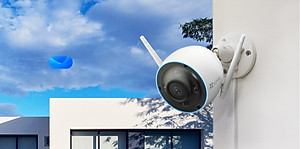 Camera IP Wifi Ngoài Trời EZVIZ H3 5MP Độ Phân Giải 3K Siêu Nét Tích Hợp AI Nhận Diện Vẫy Tay Chào - Có Màu Ban Đêm - Đàm Thoại 2 Chiều - Hàng Chính Hãng