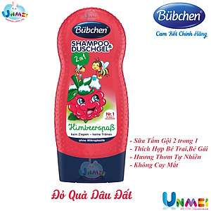 Sữa Tắm, Dầu Gội 2in1 Bubchen Đức - Hương Thơm Tự Nhiên, Không Cay Mắt (hàng chuẩn Đức)
