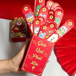 Bao Lì Xì Gieo Quẻ Mẫu Mới, Bộ 12 quẻ rút thăm xin quẻ Cực Xịn