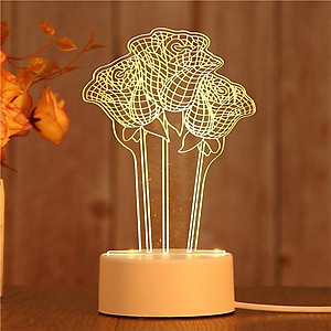 Đèn Ngủ Để Bàn 3D Ghi Note 16 Màu Trang Trí 3 Chế Độ Sáng Nhiều Mẫu Siêu Xinh Đầu Cắm Điện Qua Cổng USB Tặng Kèm Bút - Giao Hình Ngẫu Nhiên Hàng Nhập Khẩu