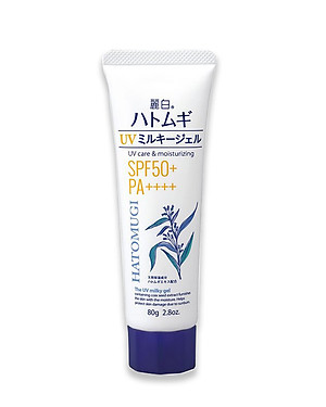 KEM CHỐNG NẮNG HATOMUGI SPF50+ PA++++ DƯỠNG ẨM VÀ LÀM SÁNG DA (TUÝP 80G)