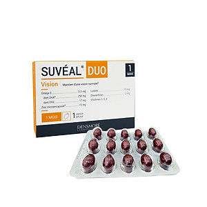 Vitamin Bổ Mắt Cao Cấp Từ Pháp Suvéal Duo: Chống Tia Sáng Xanh, Giảm Tổn Thương Mắt Do  Quá Trình Oxh Trong Học Tập, Làm Việc, Tuổi Tác, Phòng Ngừa Và Hỗ Trợ Điều Trị Đục Thủy Tinh Thể, Thoái Hóa Điểm Vàng 