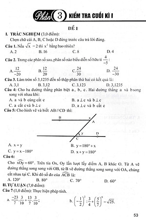 Sách tham khảo- Bộ Đề Kiểm Tra Toán 7 (Bám Sát SGK Chân Trời Sáng Tạo)_HA