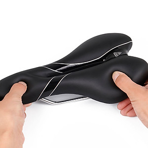 Yên Xe Đạp Bọc Da Cổ Điển Cho Xe Đạp Thân Hẹp Thể Thao Êm Ái Có Rãnh Thoáng Khí Với Đệm Mút PU Foam Mai Lee