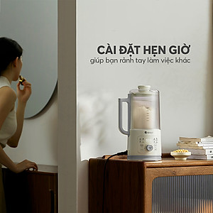 Máy làm sữa hạt Elmich CBE-8720, công suất xay 300W, công suất nấu 500W, dung tích xay nóng 600ml và xay lạnh 800ml, lưỡi dao với 10 cánh giúp xay nhuyễn, nhỏ gọn, dễ dàng lưu trữ và sử dụng - Hàng chính hãng