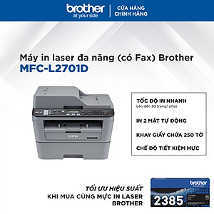 Máy In Laser Đa Năng Brother MFC-L2701D - Hàng chính hãng
