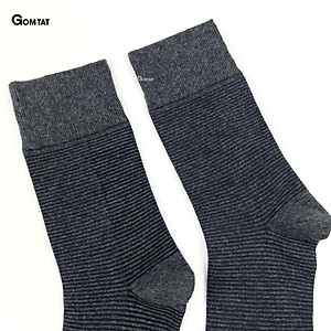 Hộp 5 đôi tất vớ nam đi giày tây công sở cổ cao GOMTAT mẫu MIX01, chất liệu cotton cao cấp thoáng khí - GOM-MIX01-CB5