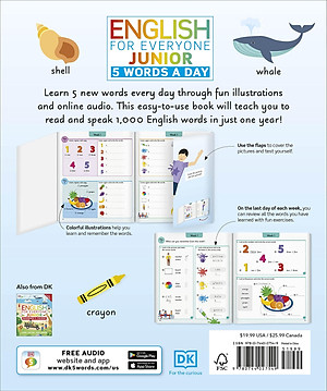 English For Everyone Junior: 5 Words A Day: Learn And Practice 1,000 English Words