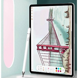 Bút cảm ứng stylus 2 đầu 2 in 1 hiệu WIWU Pencil One cho iPad Pro / iPhone / Android / màn hình cảm ứng các loại / Samsung Huawei Oppo Xiaomi Nokia (cảm ứng siêu mượt mà, dung lượng pin cao, thiết kế thời trang) - Hàng nhập khẩu