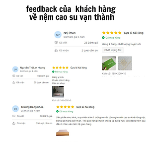 Nệm cao su Vạn Thành Standard chính hãng