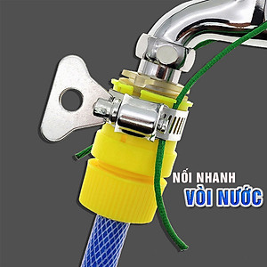 Đầu cút nối nhanh cho vòi nước ra dây ống nước mềm từ 14 hoặc 20mm dùng tưới cây hay rửa xe MIHOCO