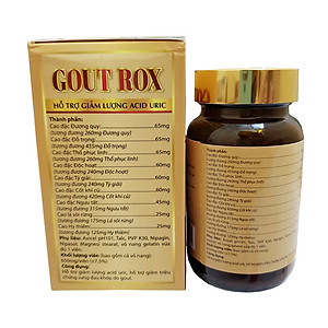 Viên uống Gout Rox Hỗ trợ giảm triệu chứng sưng đau khớp do gút
