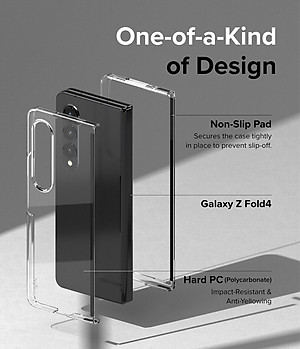 Ốp lưng chống sốc trong suốt cho Samsung Galaxy Z Fold 4 hiệu Likgus Crashproof giúp chống chịu  mọi va đập - hàng nhập khẩu