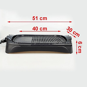 Bếp Nướng Điện mặt bếp tháo rời Fujika EG3620 Công Suất 2000W, 5 mức chỉnh nhiệt-Hàng chính hãng