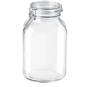 Hũ thủy tinh nắp cài Bormioli Rocco Fido 3L – Kín hơi, bảo quản thực phẩm cao cấp Ý