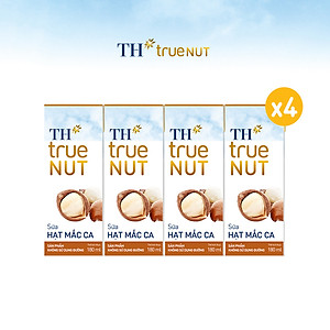 Combo 4 lốc sữa hạt mắc ca TH true NUT 180 ml (180 ml x 16)