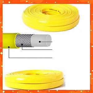 Bộ dây vòi xịt nước rửa xe, tưới cây tăng áp 3 lần,loại 15M (nối đồng nhựa đen) 206317