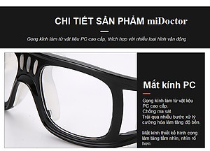 Kính Thể Thao Bảo Vệ Mắt - Kính Chơi Thể Thao Cao Cấp dododios - Có Thể Thay Mắt Kính Cho Người Cận