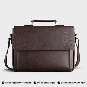 Túi Trita ( Thời trang nam nắp gập phối quai trên - Túi đeo chéo da RTN8 )