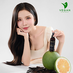 Nước dưỡng tóc vỏ bưởi và bồ kết Herbario 100ml kích thích mọc tóc, ngăn rụng tóc thuần chay
