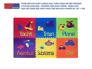 Tấm thảm chơi xếp hình EVA xếp hình lồng vào nhau thân thiện với môi trường dành cho trẻ em để tập bò.