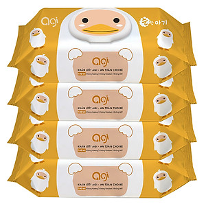 Bộ 4 Gói Khăn Ướt Không Hương Agi (100 Tờ x 4) - Giao Mẫu Ngẫu Nhiên