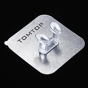 TOMTOP 2 cái Móc kết dính chắc chắn trong suốt bằng nhựa Superglue đỡ phích cắm không thấm nước