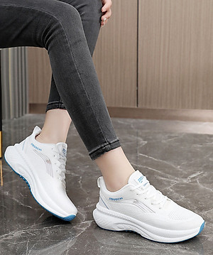 Giày thể thao nữ, giày chạy bộ đế êm nhẹ, thoáng khí đế cao su đúc, chống trơn trượt hạn chế mòn  – GNU2066