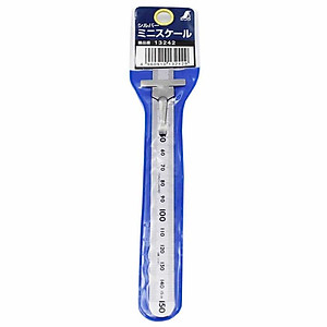 THƯỚC LÁ INOX NHŨ BẠC CÓ KẸP SHINWA 13242