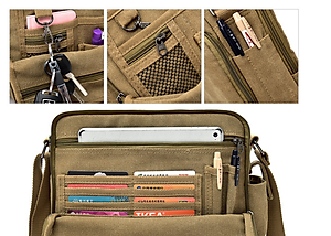 Túi đeo chéo nam vải cavans cao cấp phong cách mới