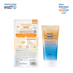 Kem chống nắng nâng tông Skin Aqua Tone up Latte Beige cho mọi tông da, dạng tinh chất Sunplay Skin Aqua Tone Up UV Essence Latte Beige SPF 50+ PA++++ 50g
