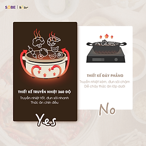 Nồi lẩu Bear SB-NL05F 5L (1500W) - Hàng chính hãng