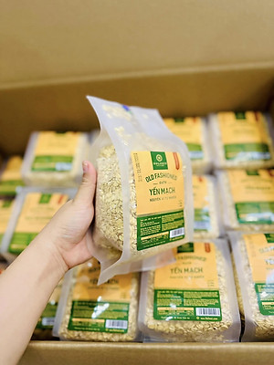 Yến mạch cán dẹt nguyên cám Úc đóng túi/ hũ 500gram thương hiệu Holinut